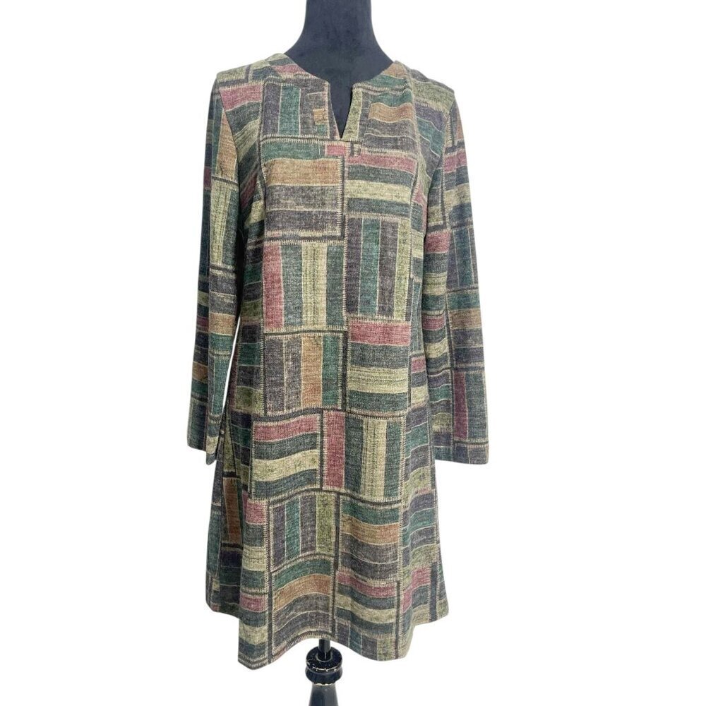Aryeh Size Large Dress Long Sleeve Knee Length